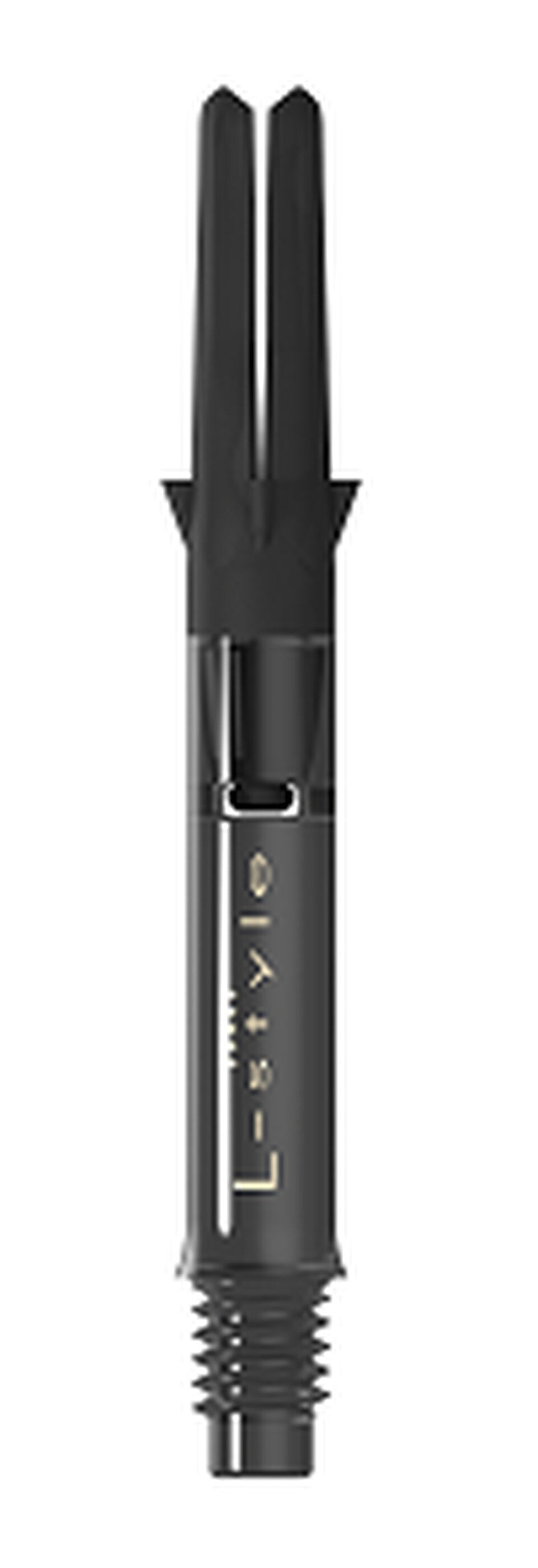 L-STYLE L-SHAFT CARBON SILENT STRAIGHT DART SHAFTS BLACK