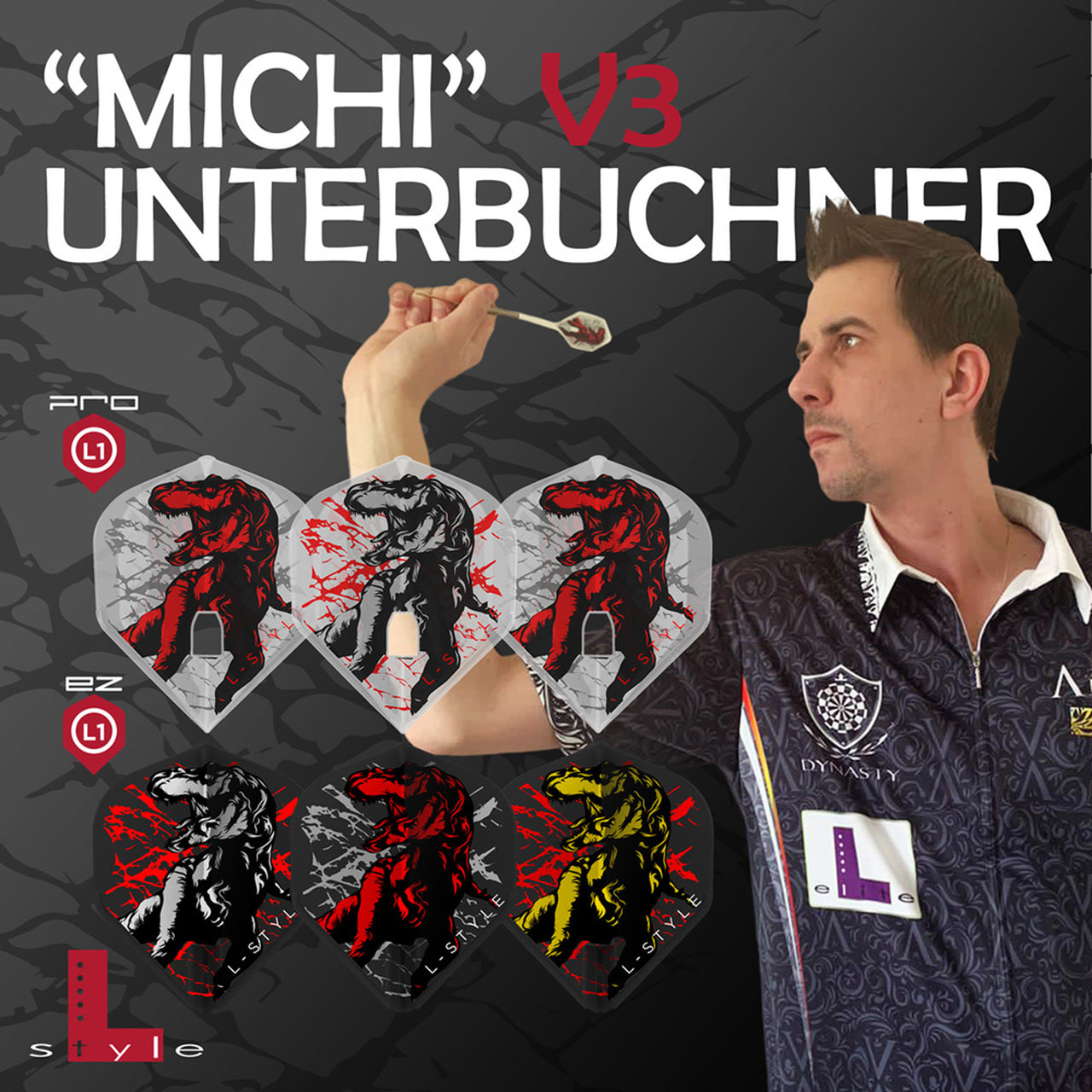 L-style Michi Unterbuchner V.3 "T-Rex" Standard L1 EZ Flights - Black