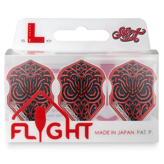 Shot L-Style EZ L3 Shape Warrior Kapene Dart Flight Set