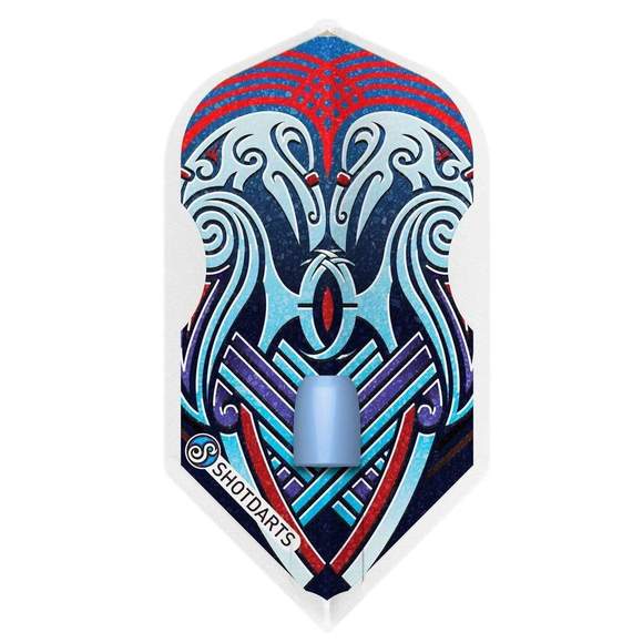 L-Style Pro Shot Viking Raven Dart Flights - L6/Slim Blue