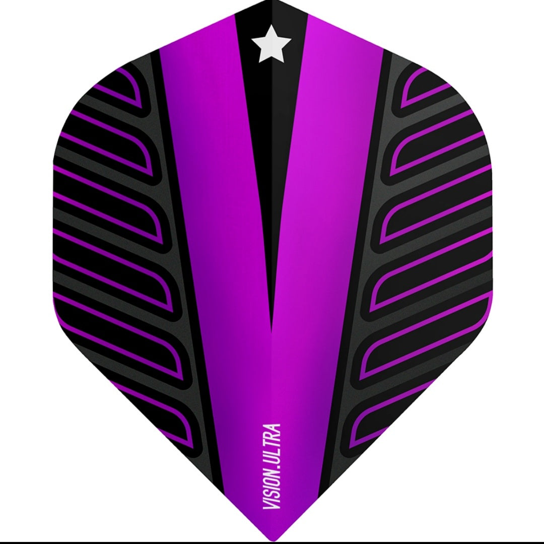 TARGET VISION ULTRA VOLTAGE DART FLIGHTS - NO2 PURPLE