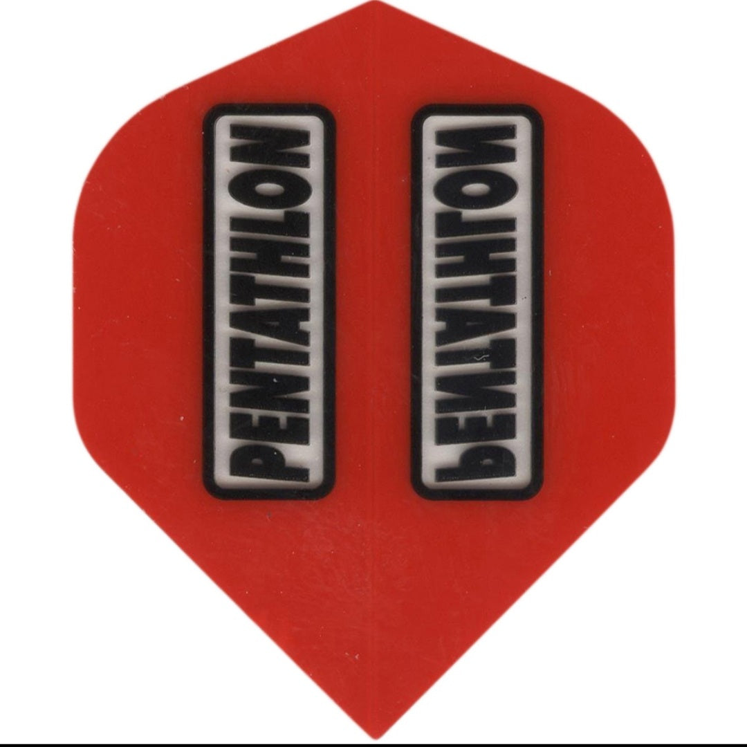 PENTATHLON DART FLIGHTS - STANDARD RED