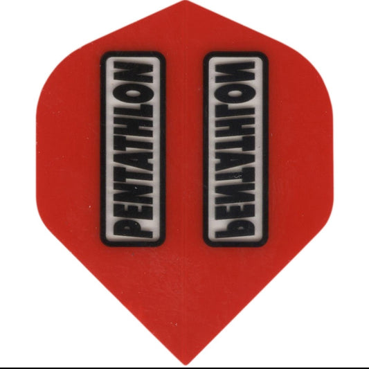 PENTATHLON DART FLIGHTS - STANDARD RED