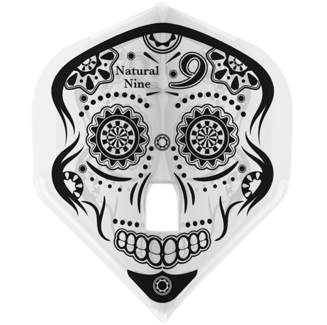 L-STYLE PRO NATURAL NINE CALAVERA WHITE DART FLIGHTS - L1 / STANDARD