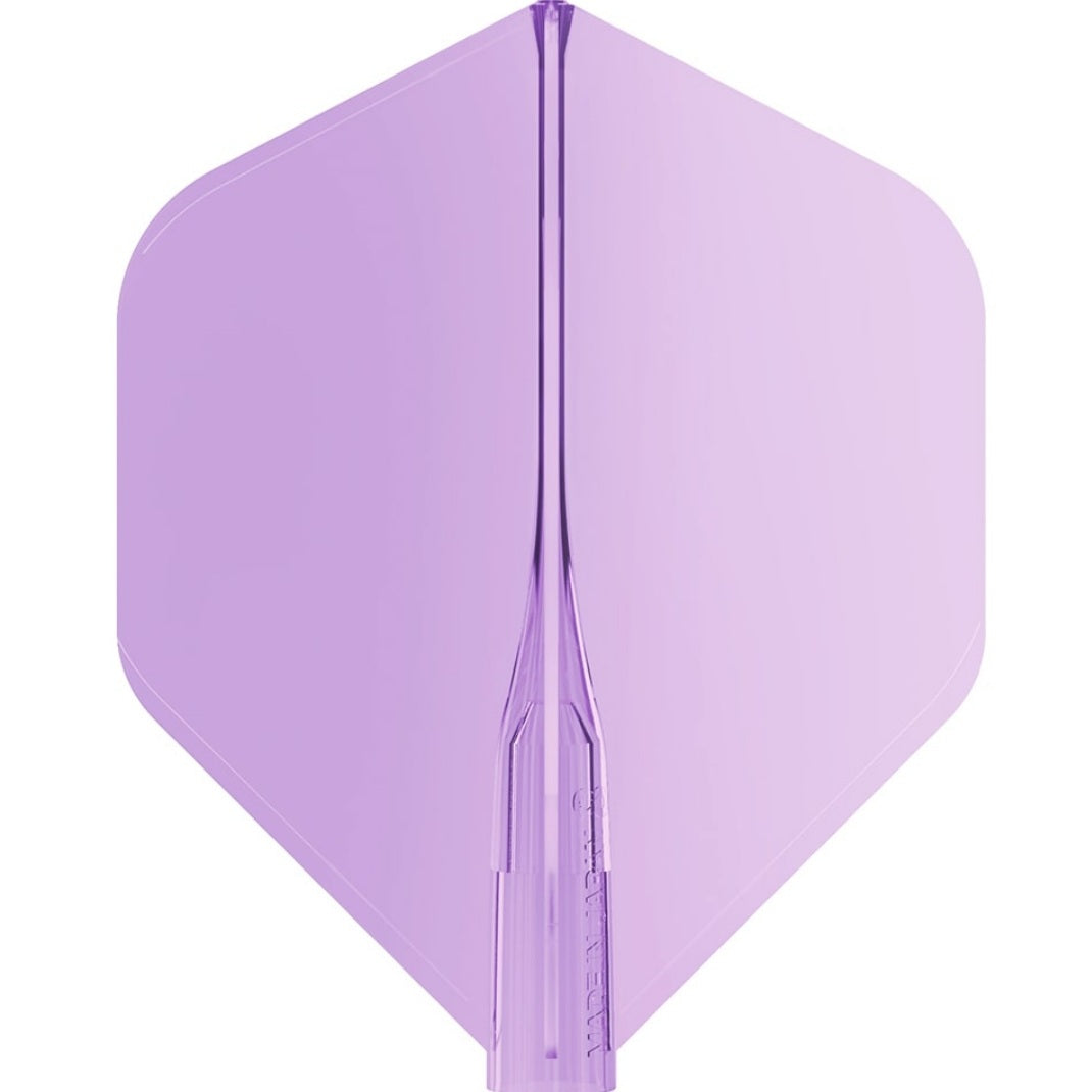 8 FLIGHT CLEAR CANDY DART FLIGHTS - NO 2 STANDARD