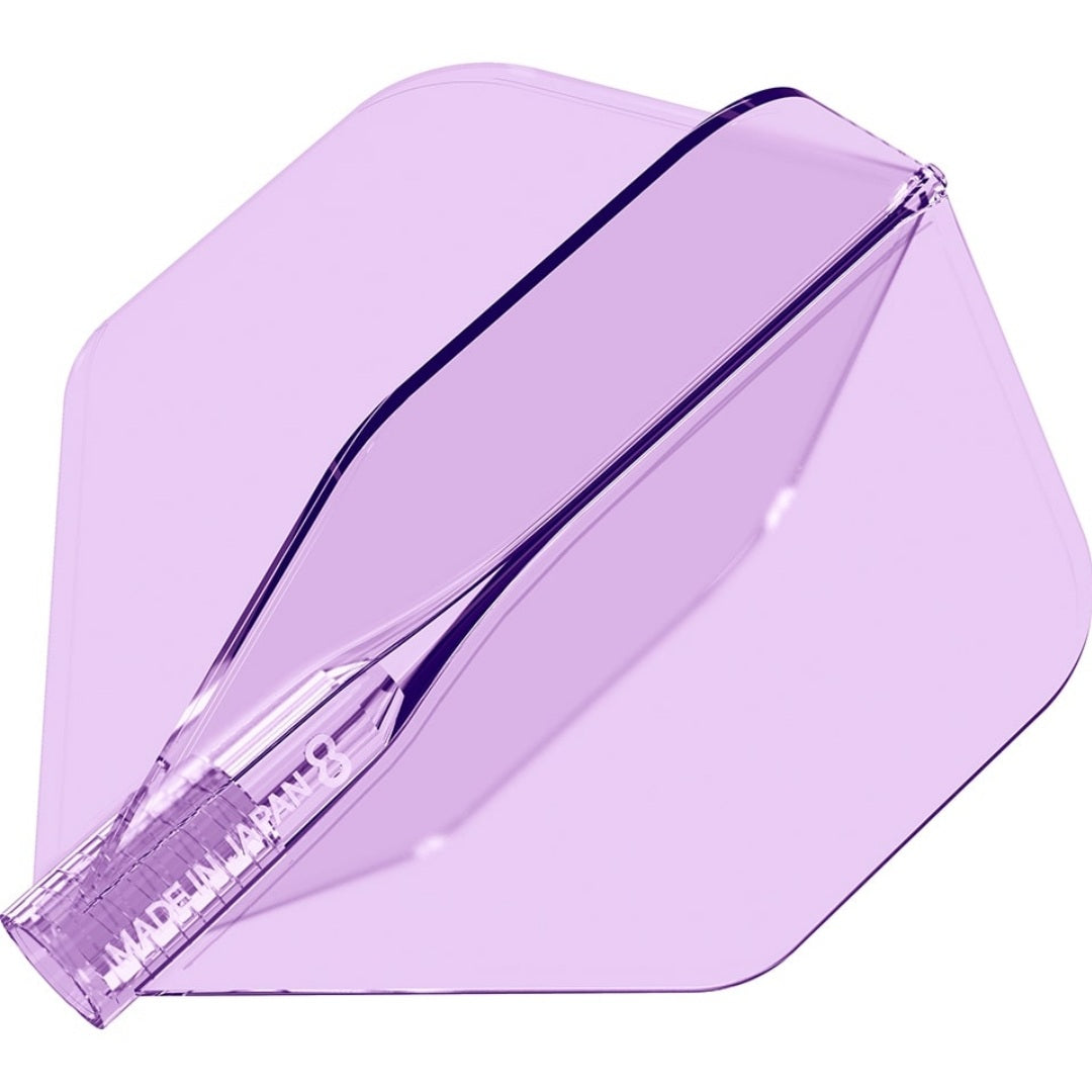 8 FLIGHT CLEAR CANDY DART FLIGHTS - NO 2 STANDARD