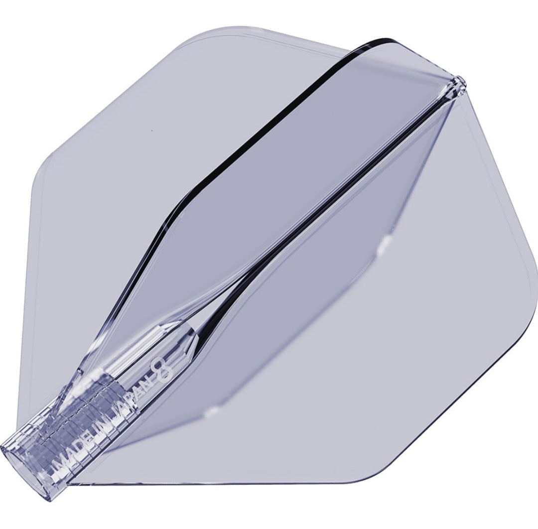 8 FLIGHT CLEAR CANDY DART FLIGHTS - NO 2 STANDARD