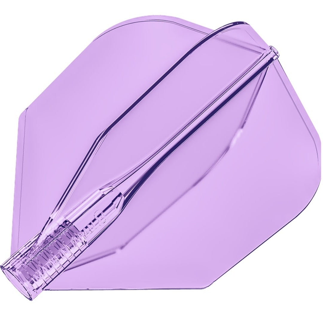 8 FLIGHT CLEAR CANDY DART FLIGHTS - NO 6 SHAPE