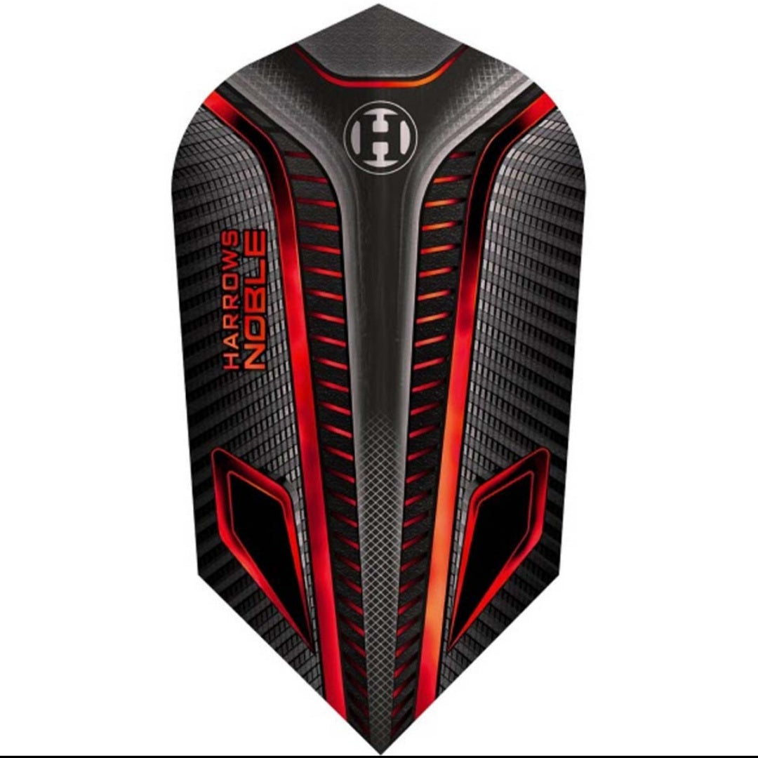 HARROWS NOBLE DART FLIGHTS - SLIM RED