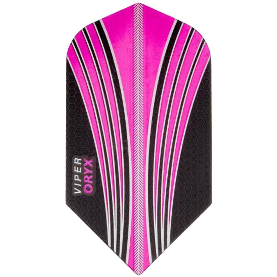 GLD VIPER ORYX DART FLIGHTS - SLIM BLACK & PINK