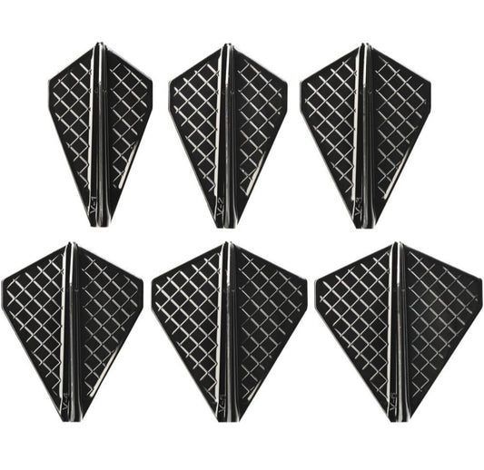 Fit Flight Pro Dart Flights - V Series - Black
