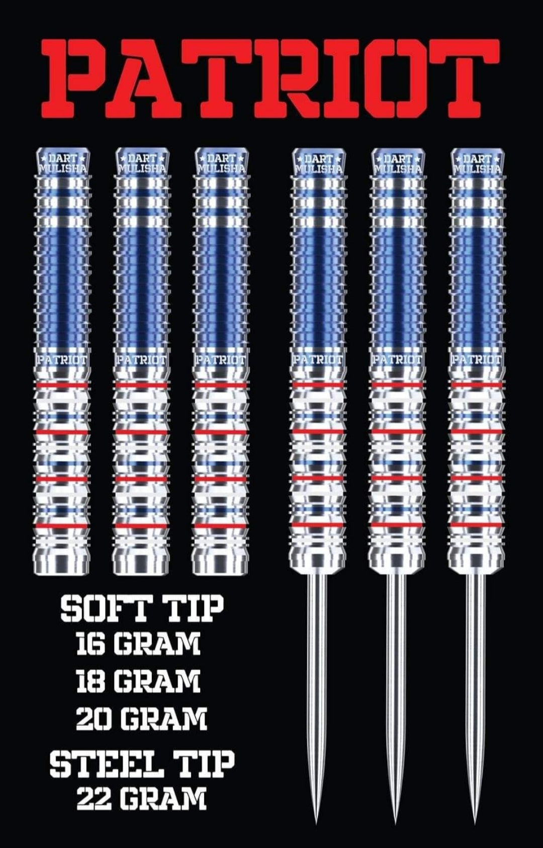 Patriot soft tip 20gm dart Special Edition