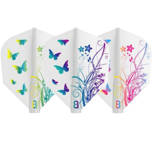 8 Flight Butterfly Dart Flights - No 6 Shape
