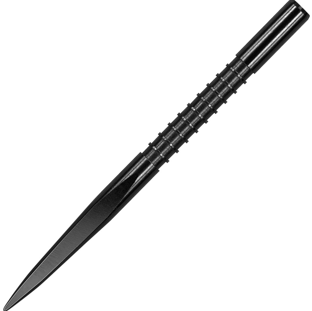 Target Fire Edge Steel Replacement Points - Black Nickel Grooved 32mm