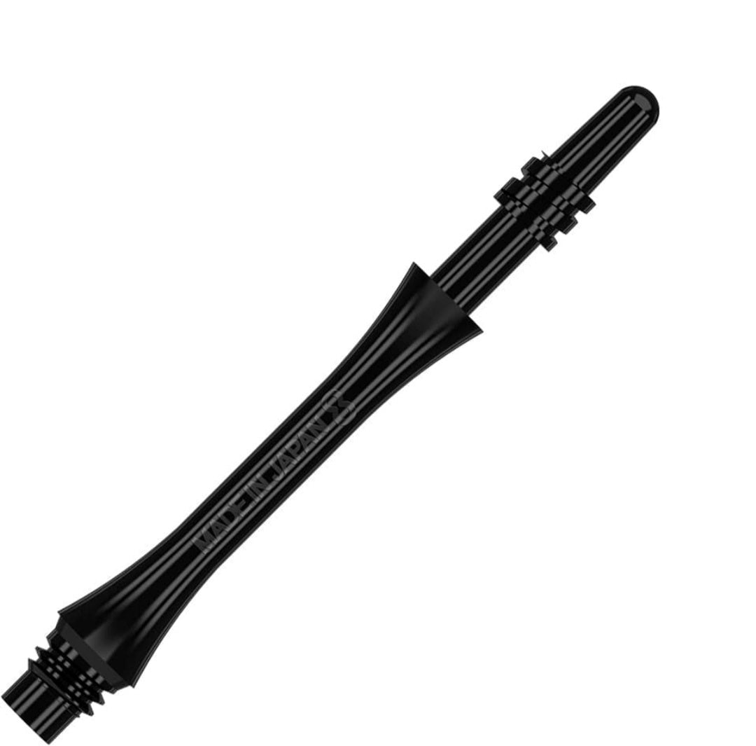 8 Flight Slim Spinning Dart Shafts - Black