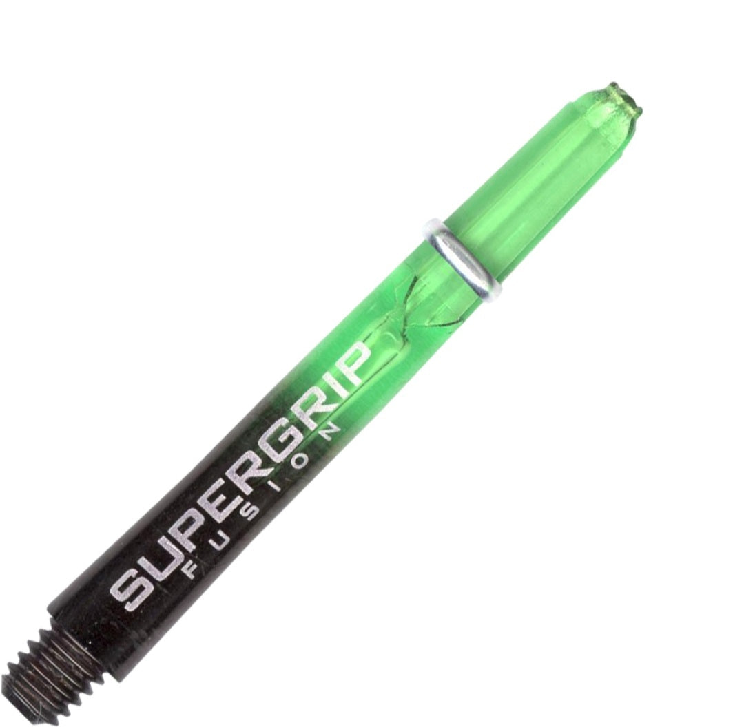 HARROWS SUPERGRIP FUSION DART SHAFTS - GREEN