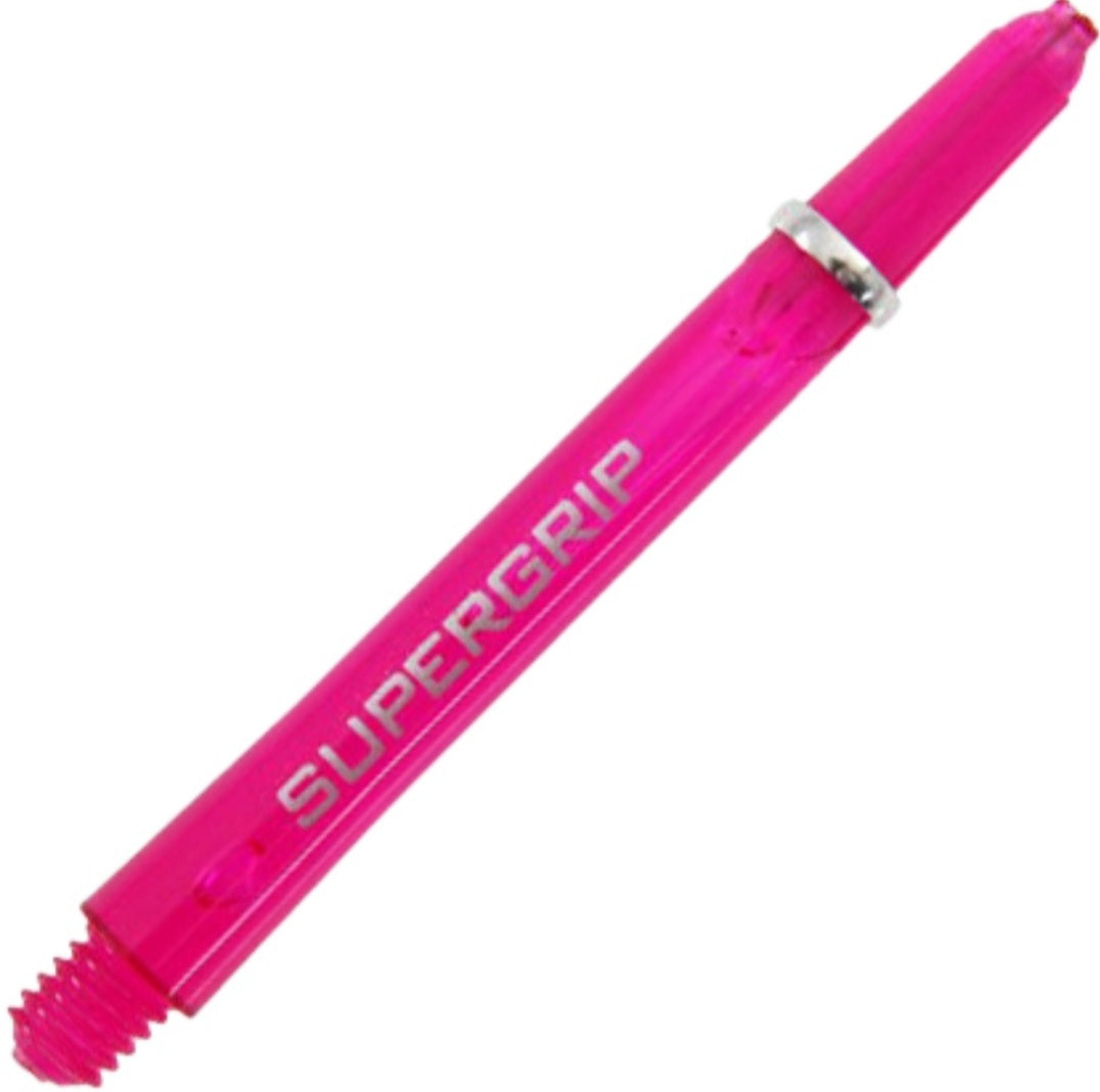 Harrows Supergrip Polycarbonate Dart Shafts With Rings - Dark Pink
