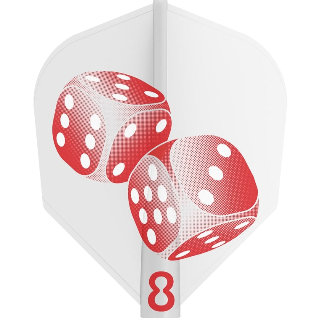 8 Flight Danny Baggish Dart Flights - No 6 Shape