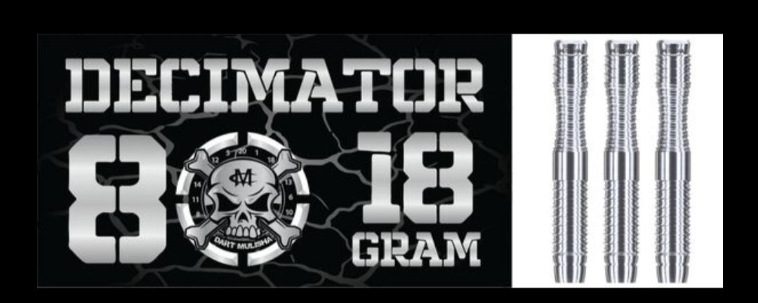 Decimator 18gram 80% Tungsten soft tip dart