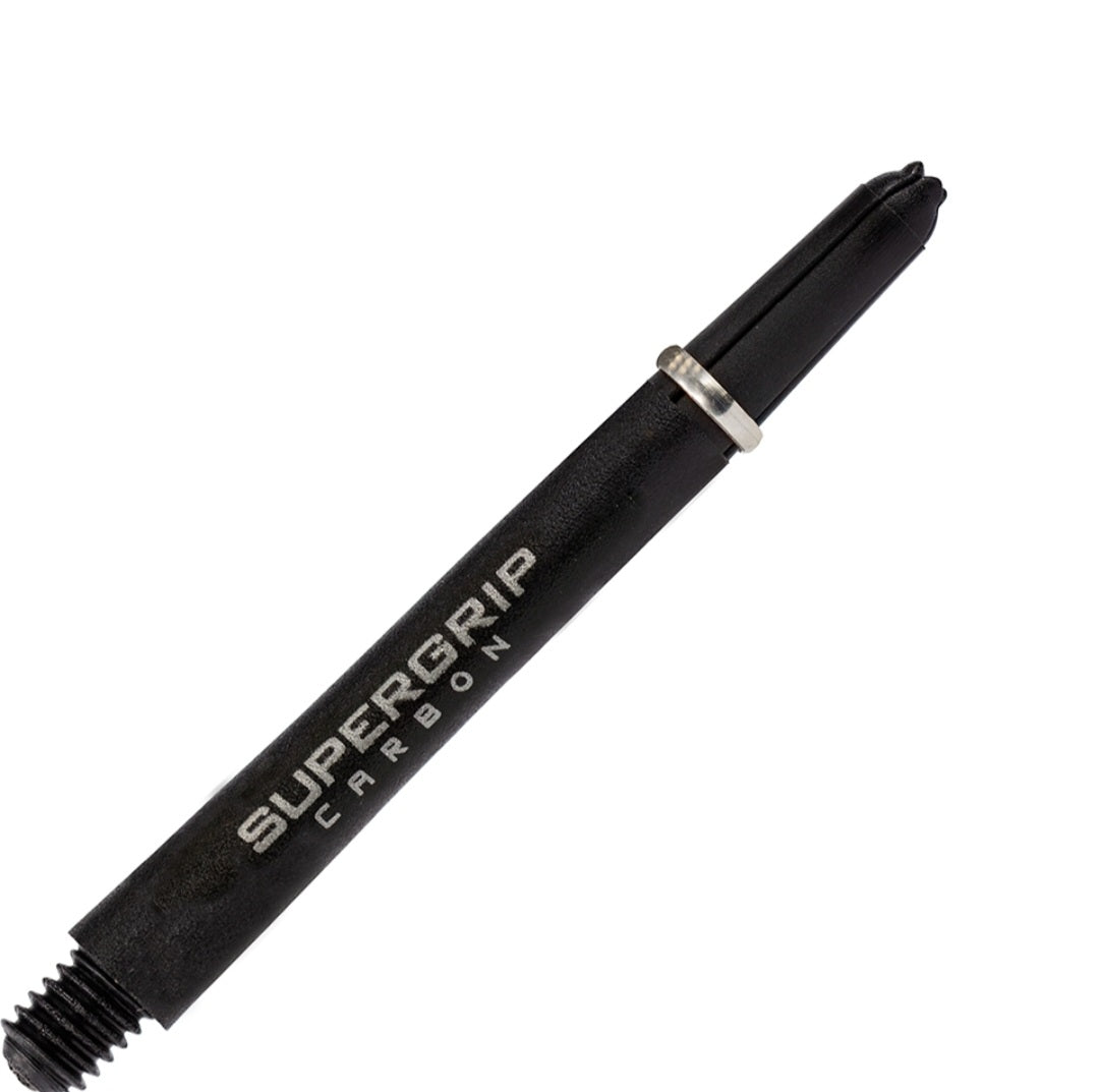 Harrows Supergrip Carbon Fiber Dart Shafts With Rings - Silver
