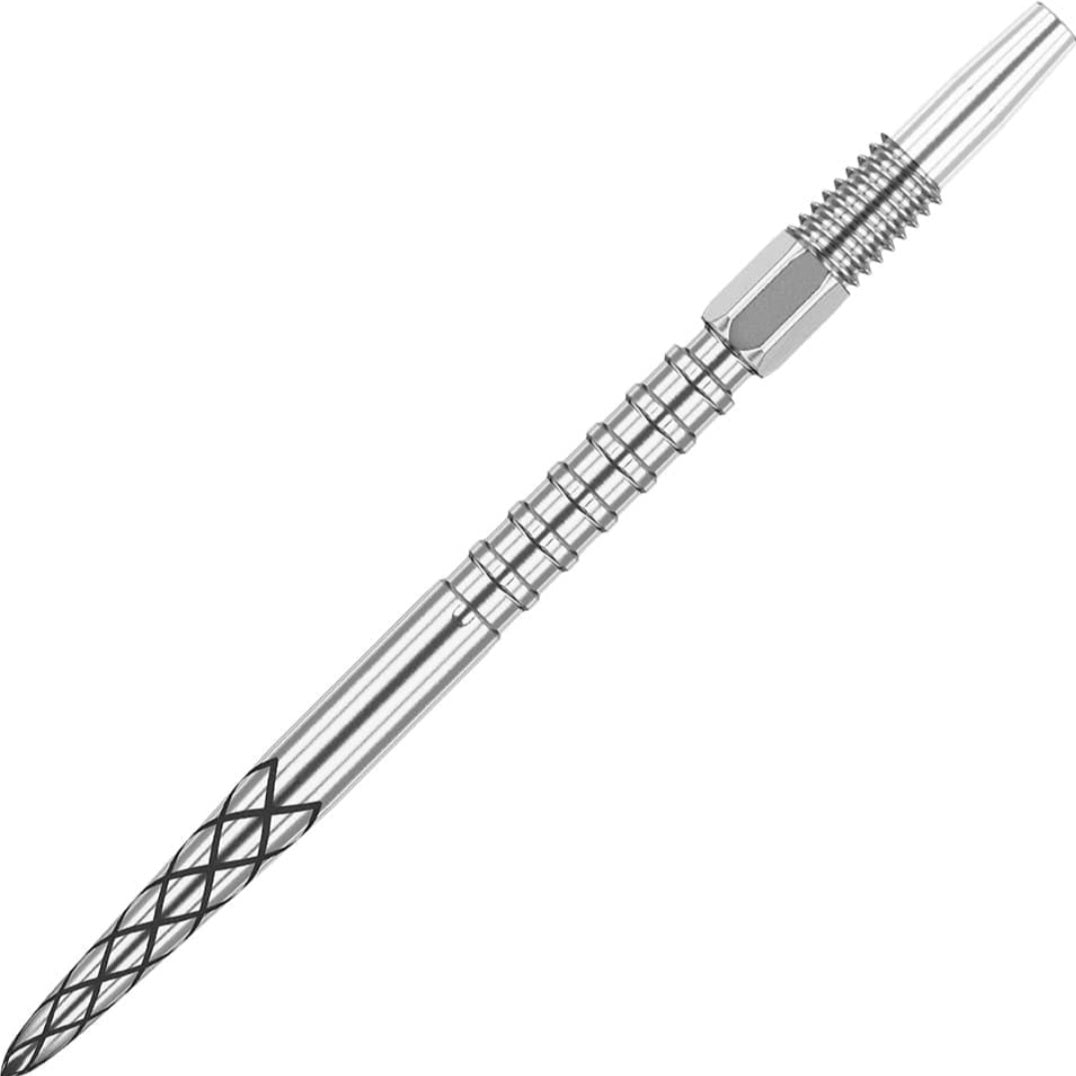 Target Swiss Diamond Pro Surge Grip Steel Points - Silver Standard 30mm