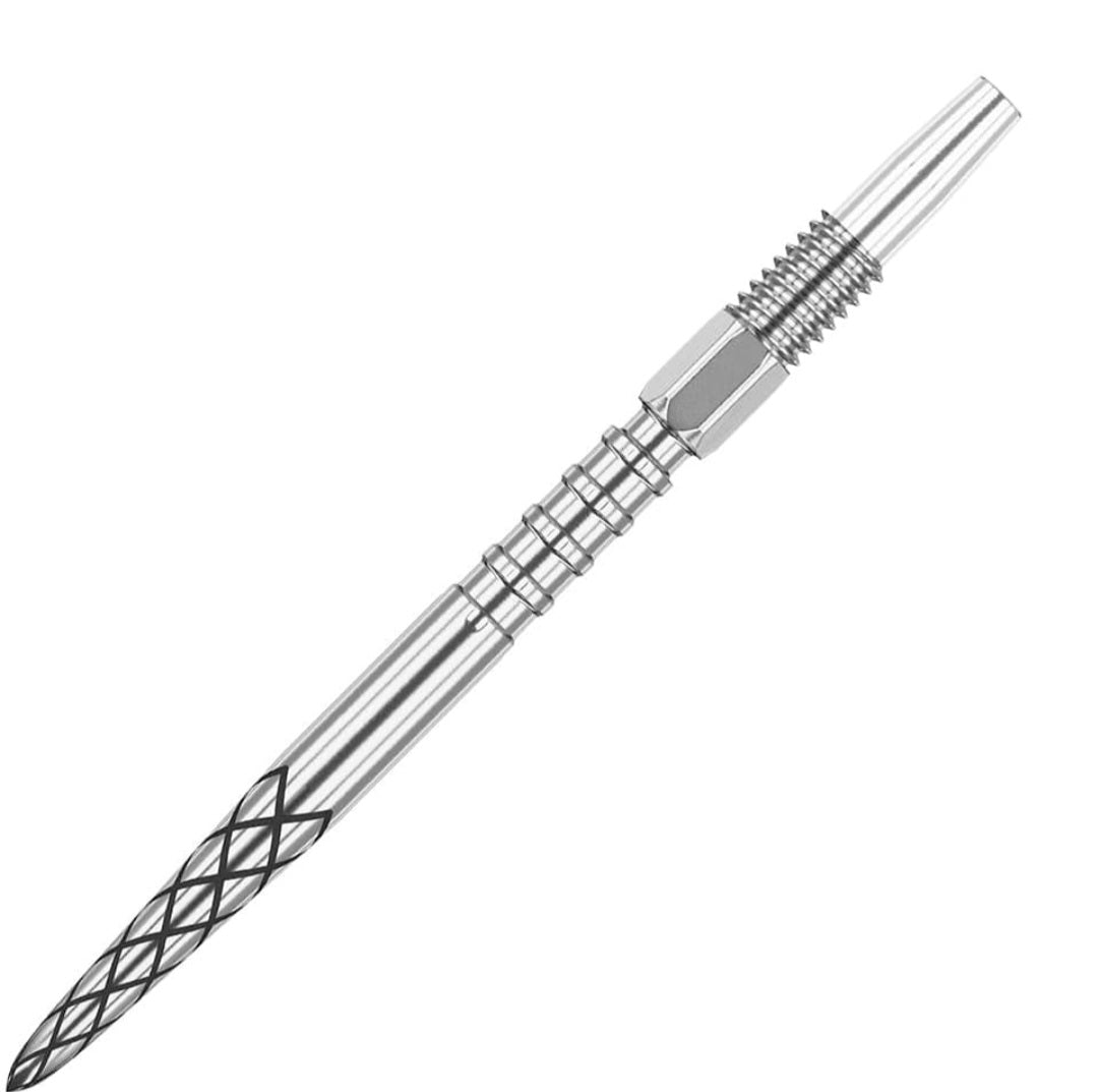 Target Swiss Diamond Pro Surge Grip Steel Points - Silver Short 26mm