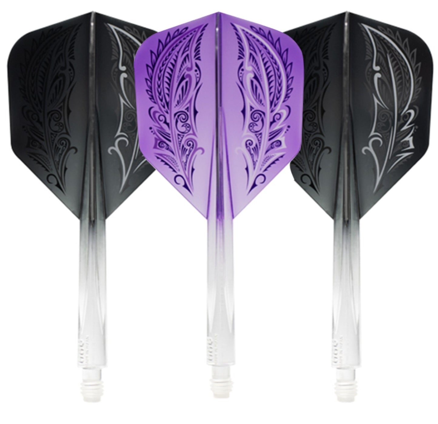 Condor Axe Feather Flight System - Shape Purple/Black