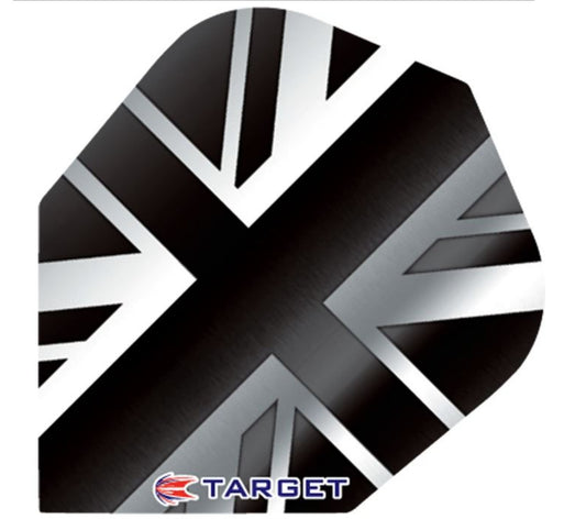 Target Darts Black and White English Flag - Pro 100 Flight Standard