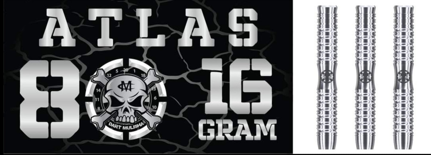 Atlas 16gram 80% Tungsten soft tip dart