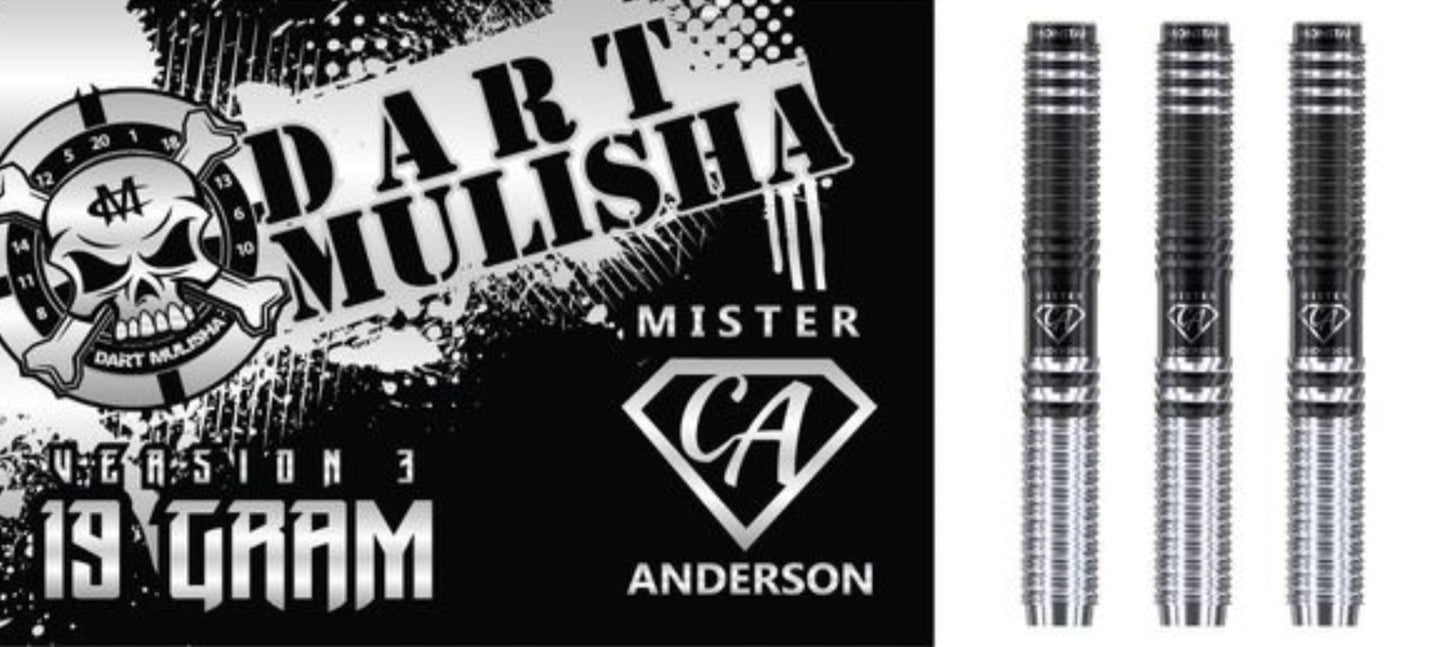 Chip Anderson black 19g soft tip dart