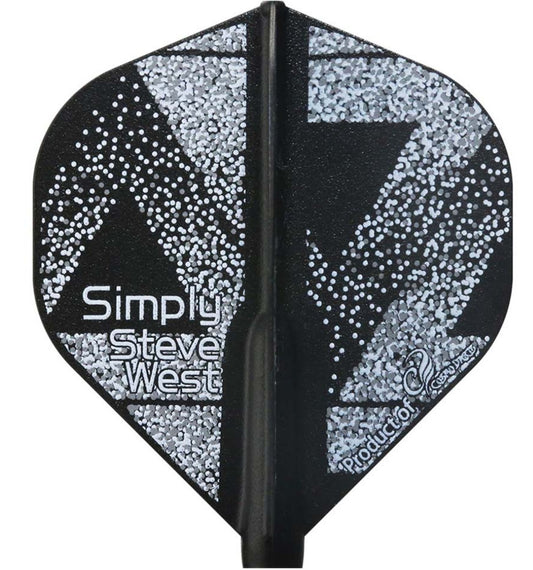 Fit Flight Steve West V2 Signature Dart Flights - Standard Black