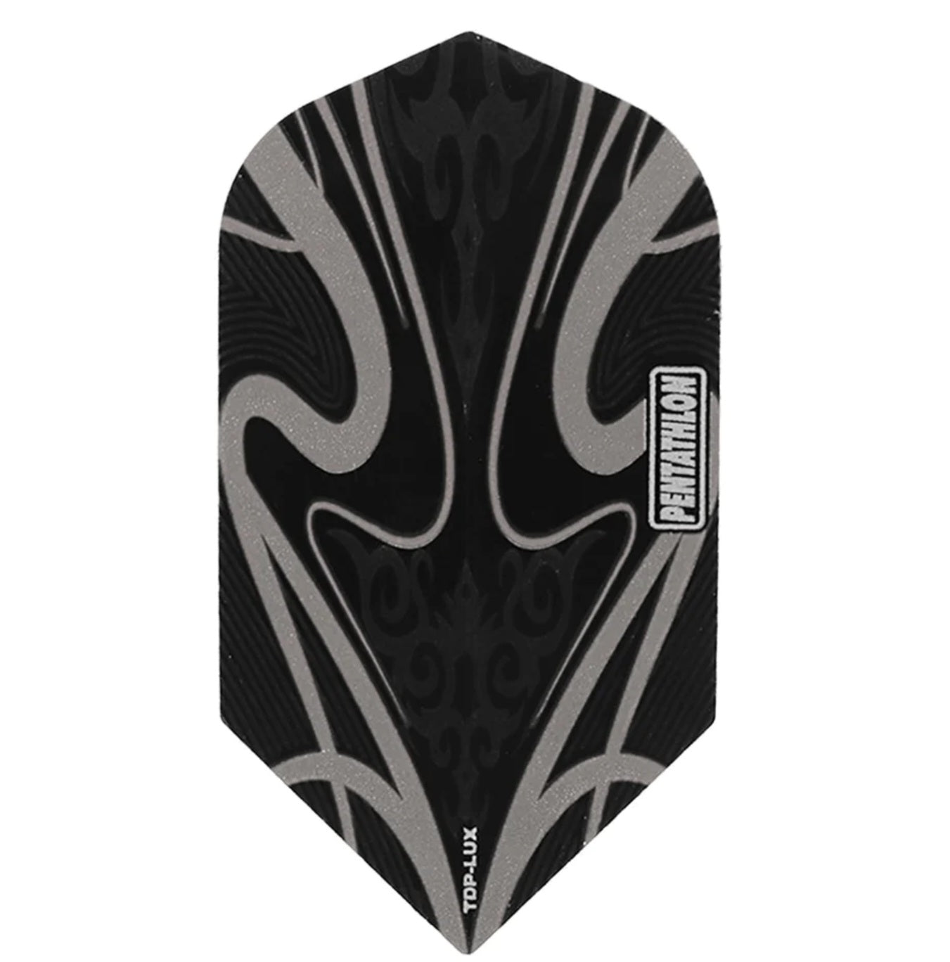 Pentathlon Dart Flights - Slim Black With Gray