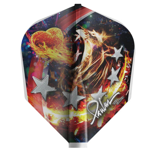 8 Flight Paul Lim Dart Flights - No 6 Shape