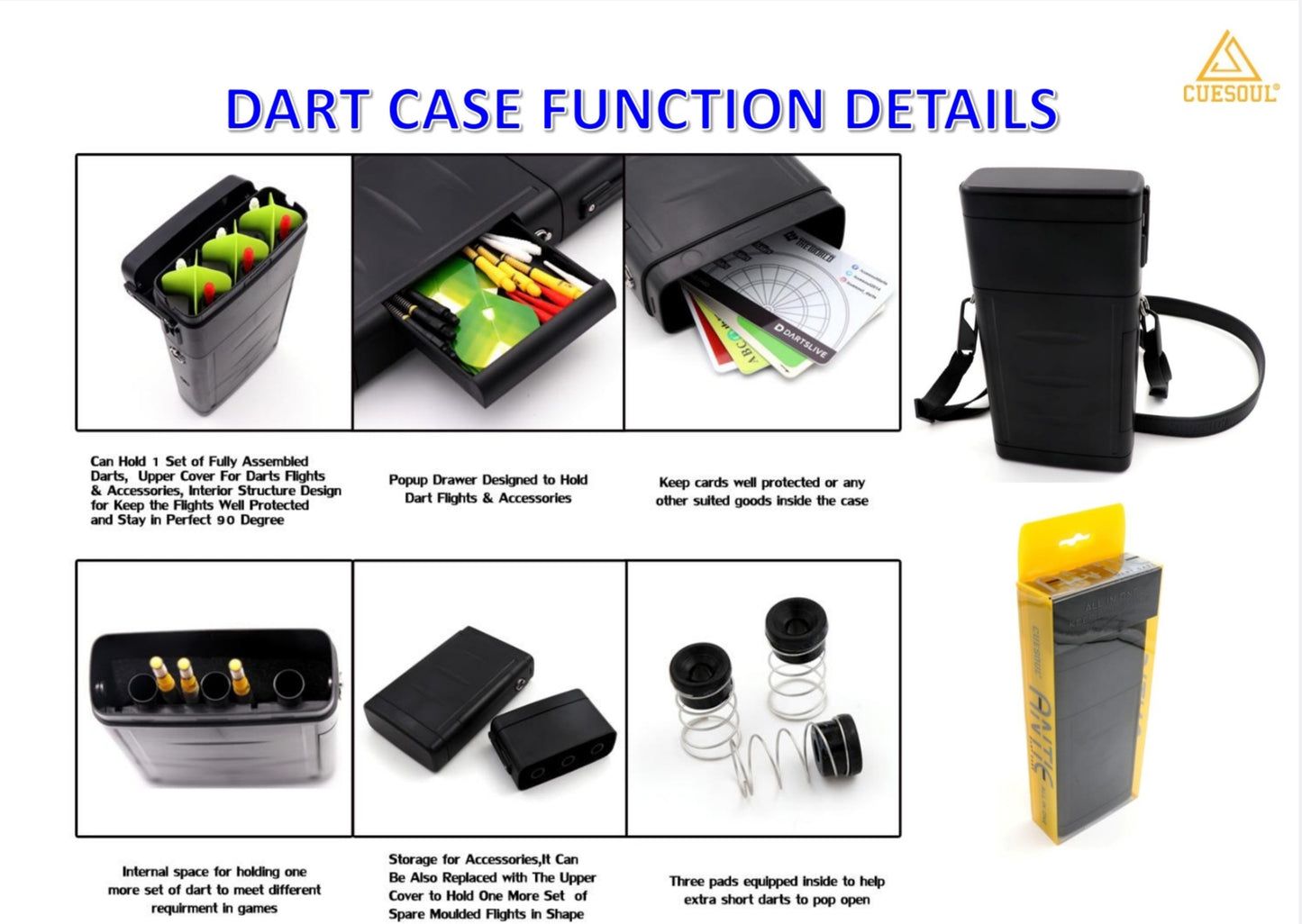 Cuesoul ANTIE Hard Dart Case