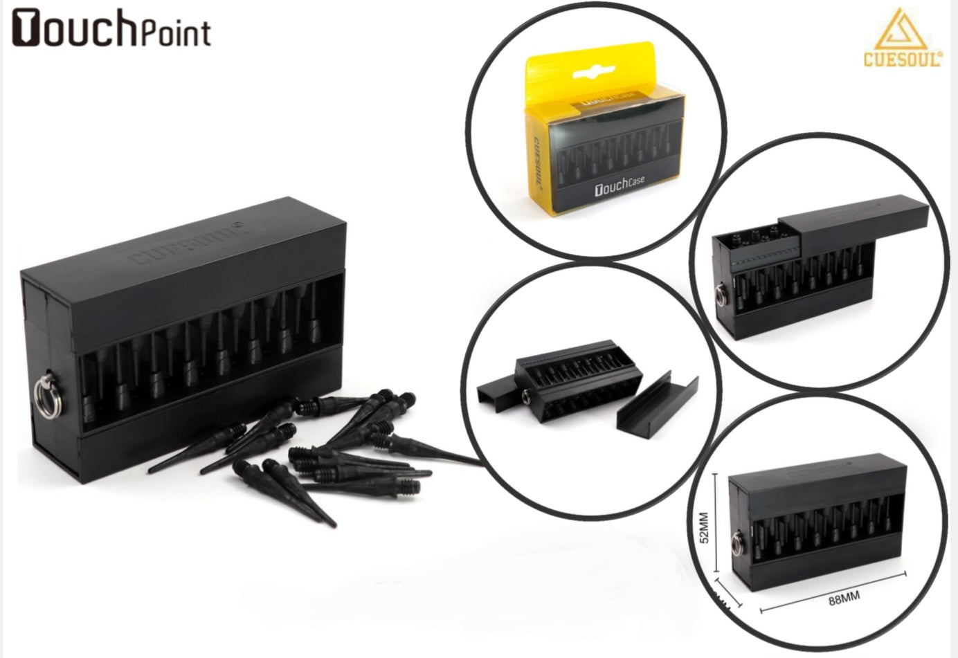 TOUCH POINT I Soft Tips with TOUCH Dart Case