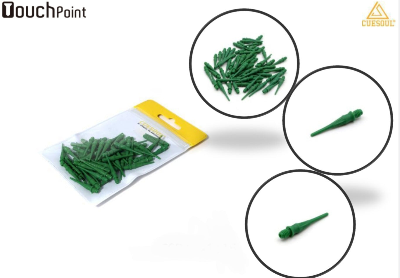 TOUCH-Point Soft Tips Dart Point 2BA Standard Screw Thread