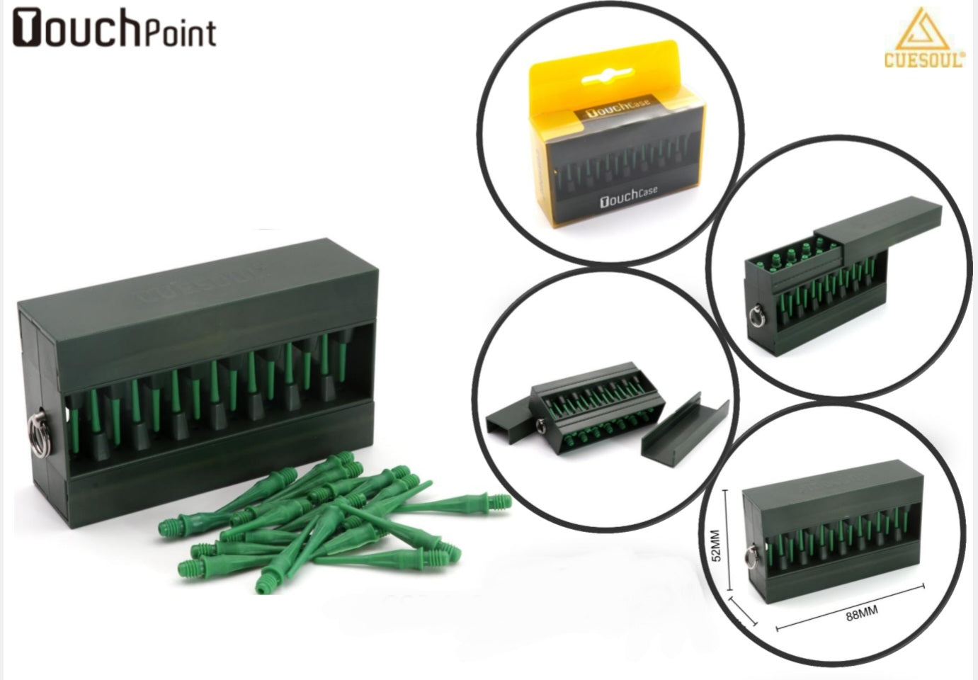 TOUCH POINT I Soft Tips with TOUCH Dart Case