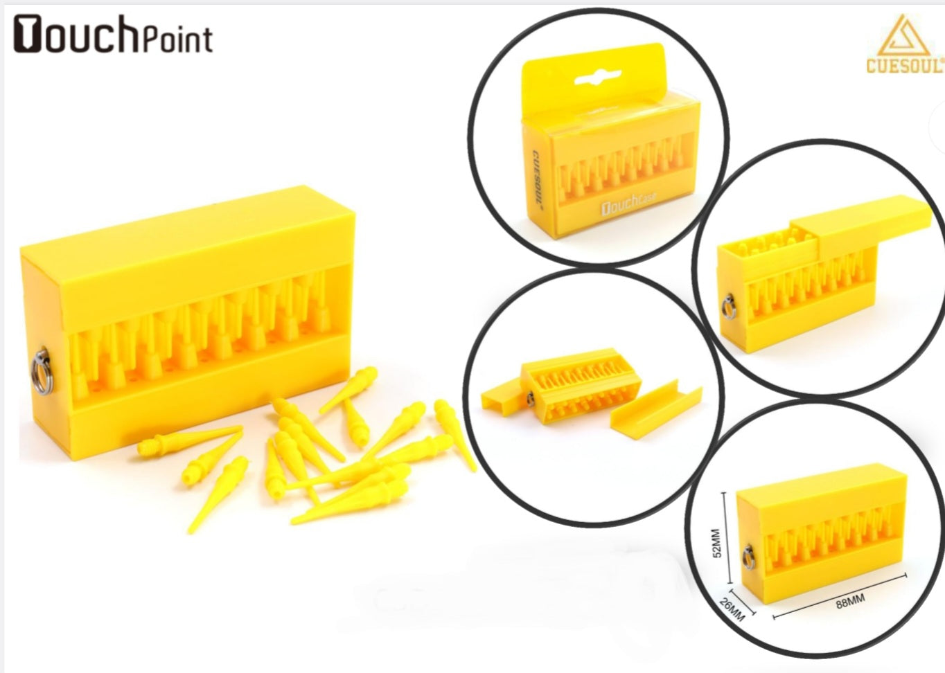 TOUCH POINT I Soft Tips with TOUCH Dart Case