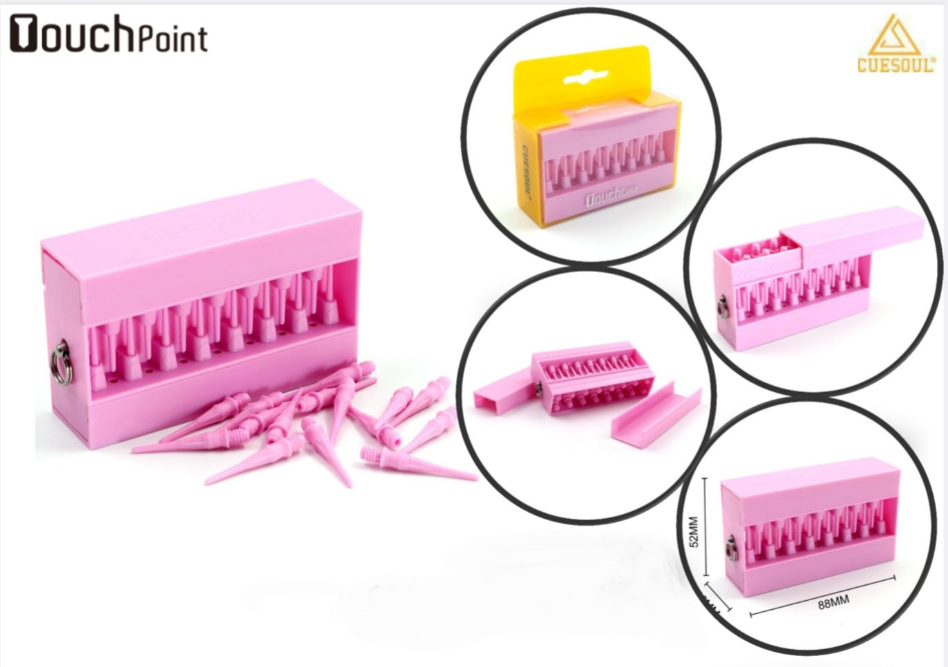 TOUCH POINT I Soft Tips with TOUCH Dart Case