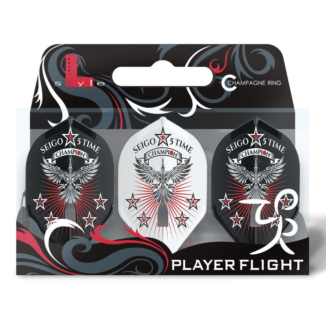 L-style Seigo Asada Small Standard L3 Pro Champagne Flights - Black/White Mix
