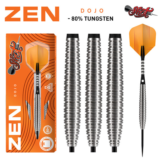 Zen Dojo Steel Tip Dart Set - 80% Tungsten 21g