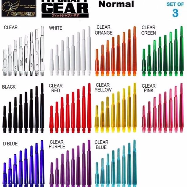 FIT FLIGHT GEAR NORMAL LOCKED DART SHAFTS