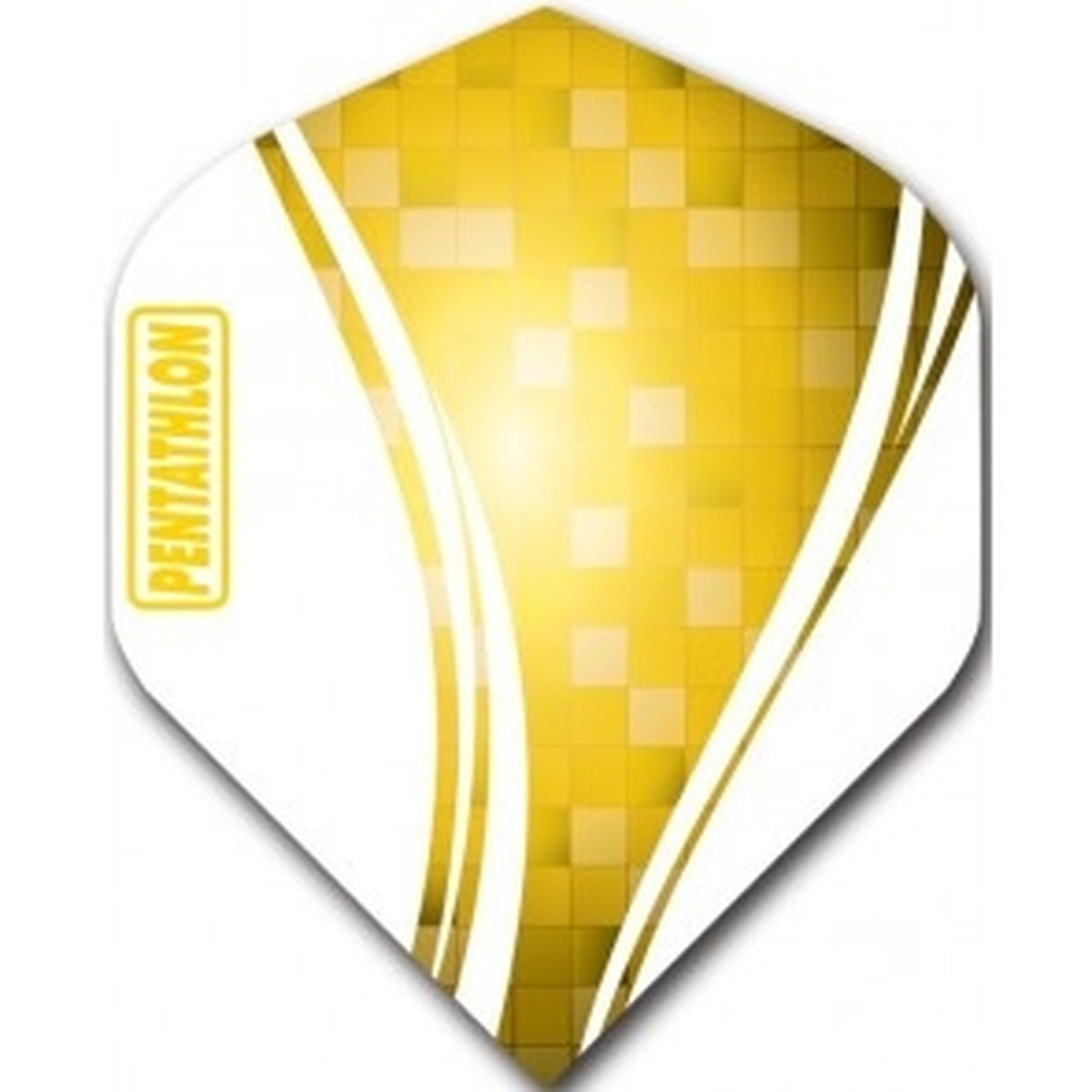 Pentathlon "Swirl" Standard Dart Flights - Yellow