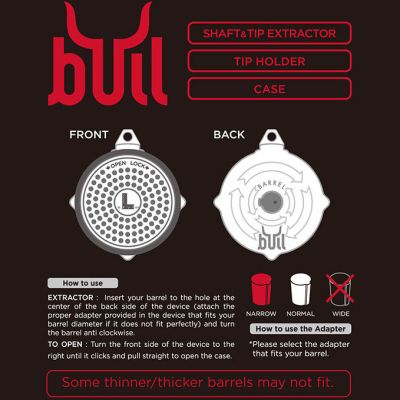 L-Style Bull Darts Shaft / Tip Extractor Tool & Holder