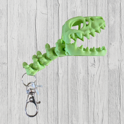 Flexi Skeleton Raptor Keychain