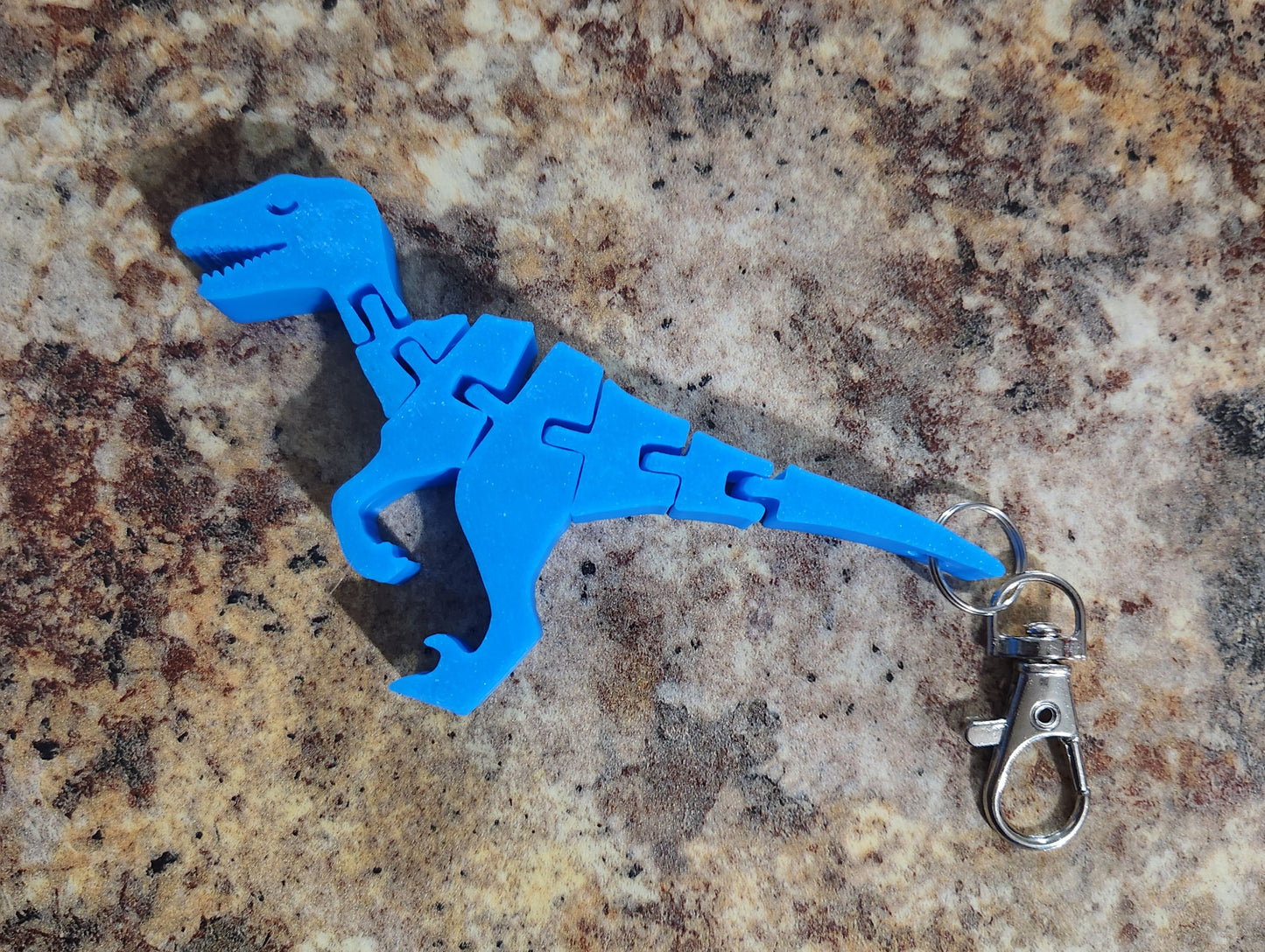 3D Flexi Raptor Keychain