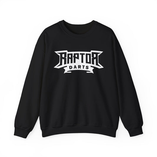 Raptor Logo/ Never Loose White Lettering Unisex Heavy Blend™ Crewneck Sweatshirt