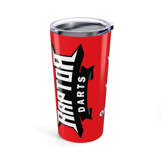 Raptor Darts Red Tumbler 20oz