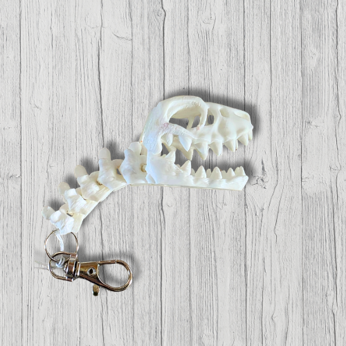 Flexi Skeleton Raptor Keychain