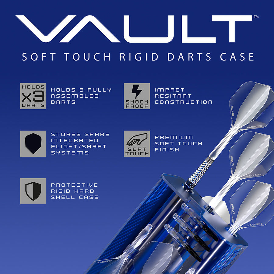 Harrows Vault Dart Case - Blue